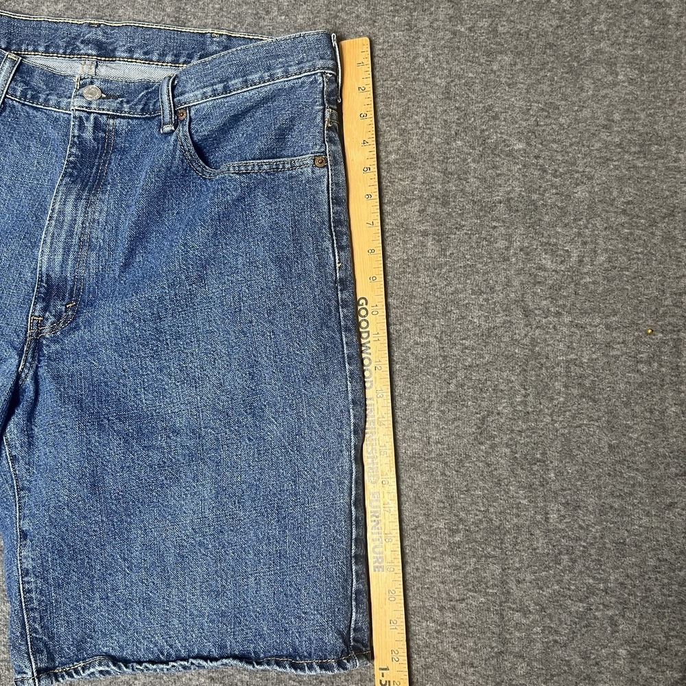 Levis 550 Jean Shorts Mens 38 Jorts Blue Denim Y2K Dad Skater Relax Fit Casual - Picture 2 of 14